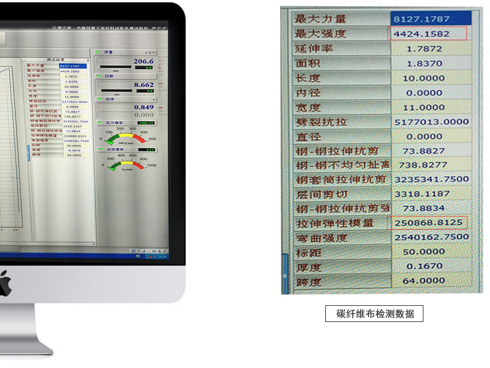 强度高达4424.1582兆帕的极悦碳纤维布，这才叫真正的高强